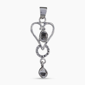 925 Silver Herkimer Quartz Pendants