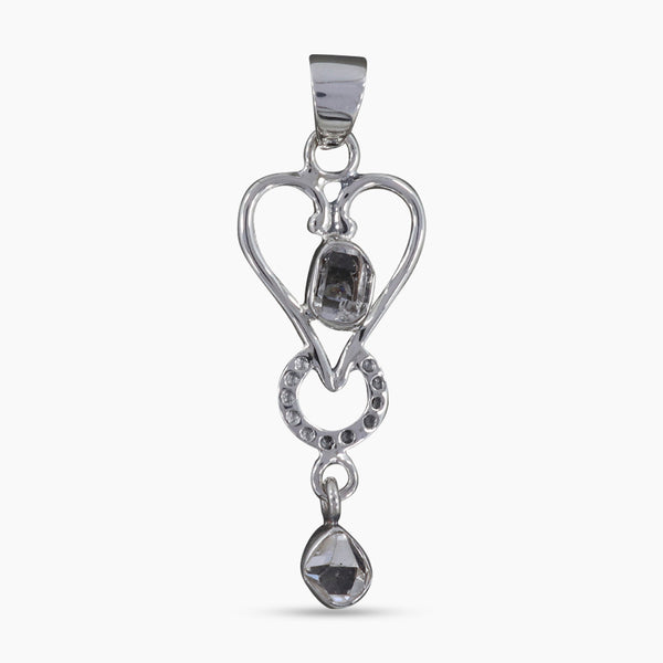 925 Silver Herkimer Quartz Pendants