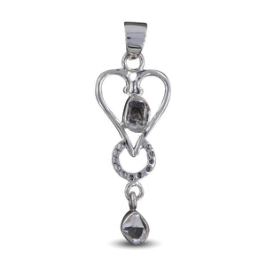 925 Silver Herkimer Quartz Pendant