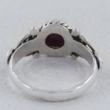 Garnet Silver Ring