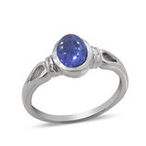 Natural Tanzanite Silver Ring