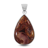 Dynasty Jasper Silver Pendant