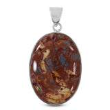 Dynasty Jasper Silver Pendant