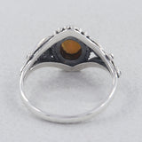 Black Onyx Silver Ring