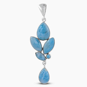 925 Sterling Silver Larimar Pendants