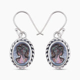 Abalone Shell Silver Earrings