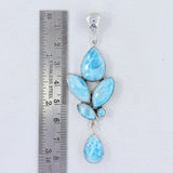 925 Sterling Silver Larimar Pendant