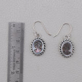 Abalone Shell Silver Earrings