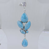 925 Sterling Silver Larimar Pendant