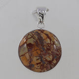 Dynasty Jasper Silver Pendant