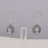 Abalone Shell Silver Earrings