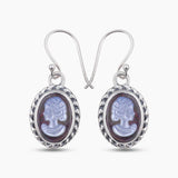 Abalone Shell Silver Earrings