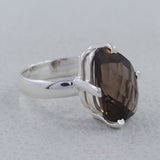 Natural Citrine Silver Ring