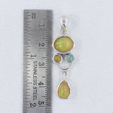 925 Sterling Silver Ethiopian Opal Pendant