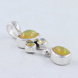 925 Sterling Silver Ethiopian Opal Pendant