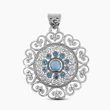 925 Sterling Silver Larimar Pendants