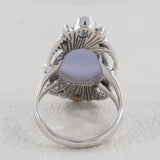 Blue Lace Agate Sterling Silver Ring