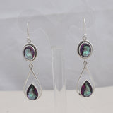 Mystic Quartz Silver Earrings