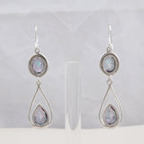 Mystic Quartz Silver Earrings