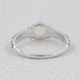 Rainbow Moonstone 925 Sterling Silver Ring