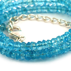 Apatite Gemstone Beads Necklace