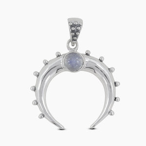 Rainbow Moonstone Silver Pendants