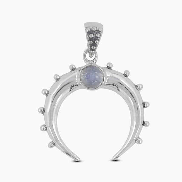 Rainbow Moonstone Silver Pendants