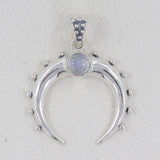 Rainbow Moonstone Silver Pendants