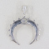 Rainbow Moonstone 925 Sterling Silver Pendant