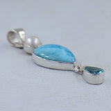 925 Silver Rainbow Moonstone Pendant