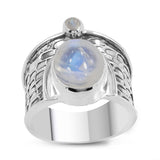 Blue Topaz  Silver Ring