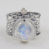 Blue Topaz Silver Ring