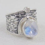 Blue Topaz Silver Ring