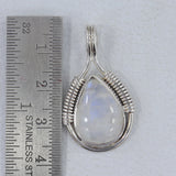 Blue Larimar Gemstone Silver Pendant