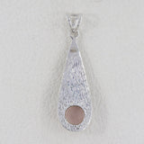 925 Sterling Silver Rose Quartz Pendant