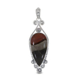 925 Sterling Silver Polychrome Jasper Pendant