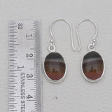 Polychrome Jasper Silver Earrings