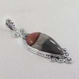 925 Sterling Silver Polychrome Jasper Pendant