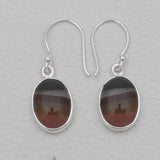 Polychrome Jasper Silver Earrings