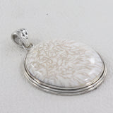 925 Sterling Silver Scolecite Pendants
