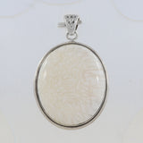 925 Sterling Silver Scolecite Pendant