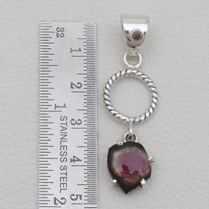 925 Sterling Silver Tourmaline Pendants