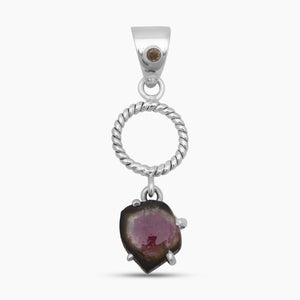925 Sterling Silver Tourmaline Pendants