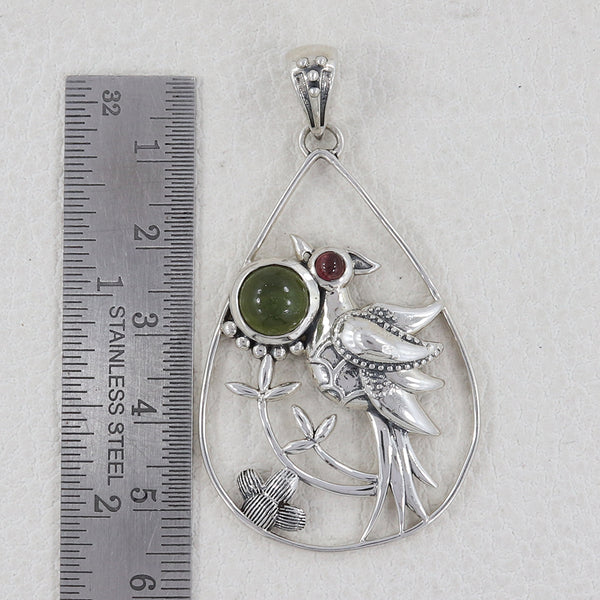 925 Silver Tourmaline Designer Pendants