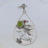 925 Silver Tourmaline Designer Pendants