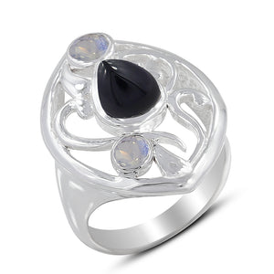 925 Sterling Silver Labradorite Ring