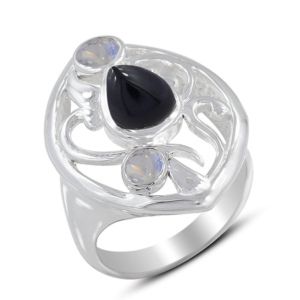 925 Sterling Silver Labradorite Ring