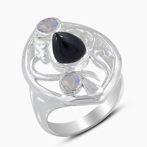 925 Sterling Silver Labradorite Rings