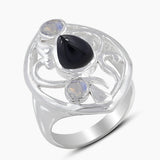 925 Sterling Silver Labradorite Rings