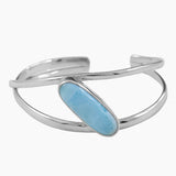 Larimar Silver Cuff Bangles